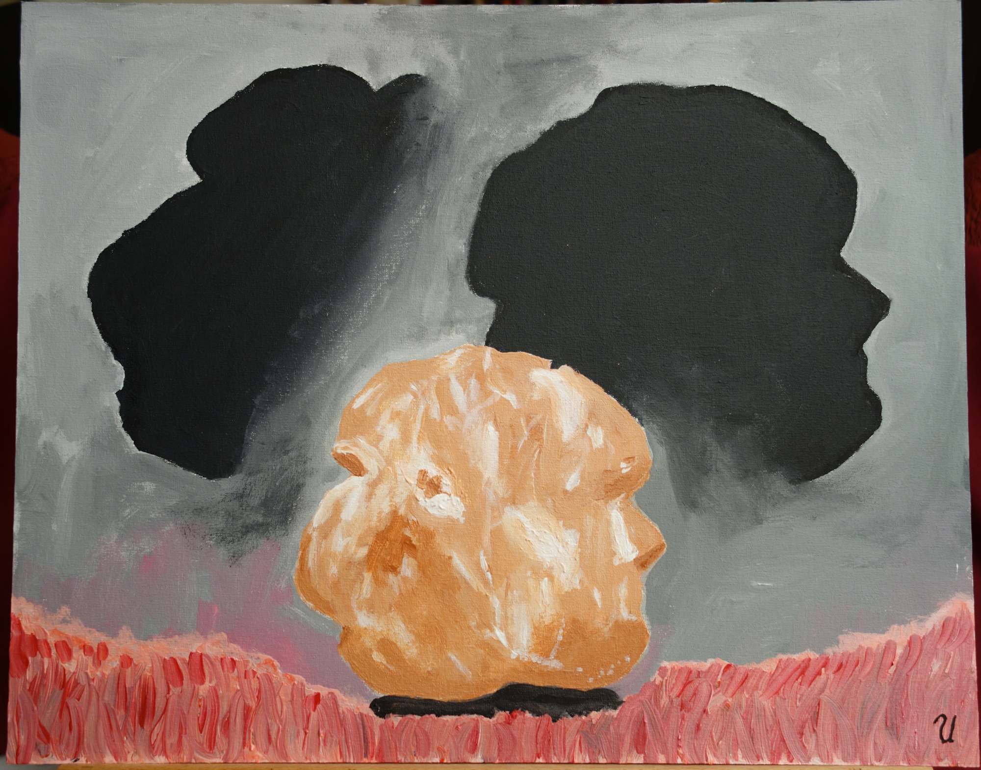 Nach dem Jaspis gemalt.